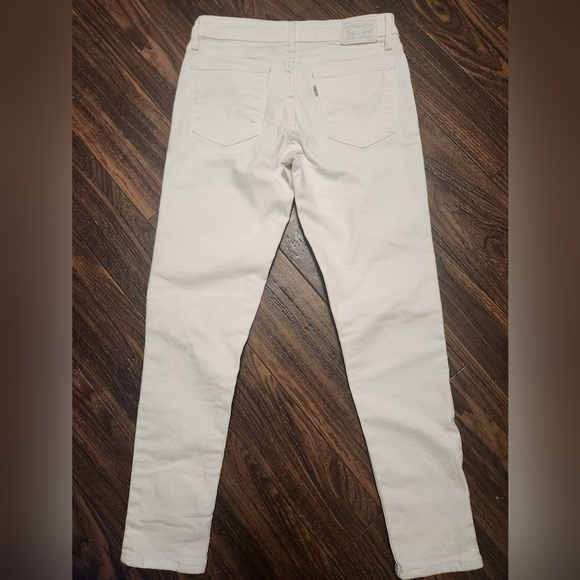 Levi's 711 Skinny Jeans White Sz 26 - Picture 2 of 10